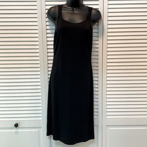 Ann Taylor black dress.  Size 4P.  Rayon/poly EUC